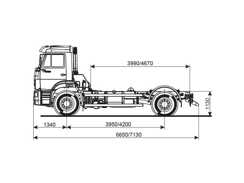 53605-3951-48(A5) Шасси КамАЗ