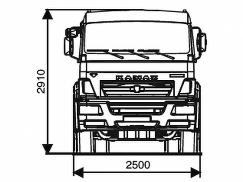 6520-3010-53 Шасси КамАЗ