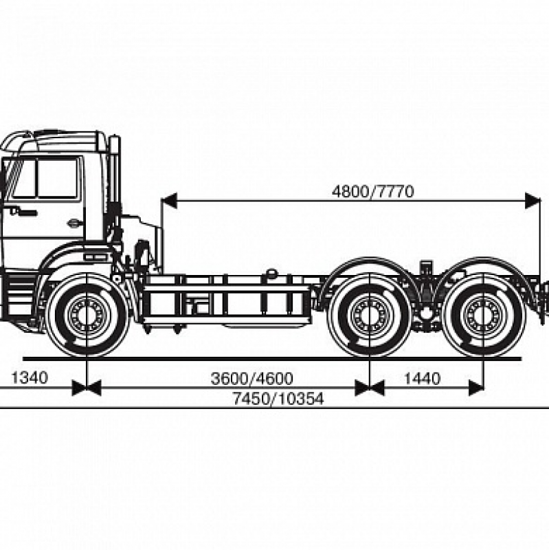 6520-3020-49(B5) Шасси КамАЗ